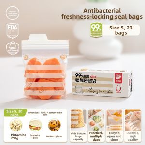Easy Your Home | Antibacterial Food Grade Thick Zip Lock Bags