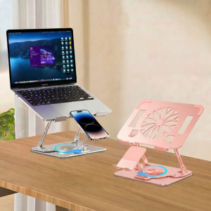 Jipingfan | Adjustable Elevating Rotatable Notebook Stand with Cooling