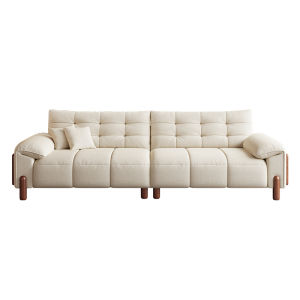 Creamy Style Oak Wood Sofa