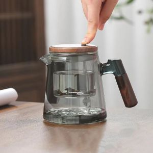 Tea Ceremony Culture Large Capacity Dividing Teacup Removable Glass Inner Tank Home Tea Water Separation Filter Teacup