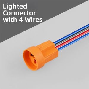 LANBOO | Self-restoring Self-locking 7A High Current IP67 Waterproof Small Metal Button Switch with LED Light 12mm
