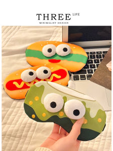 Tlife Hambur Cute And Funny Burger Eye Mask for Sleep And Nap Sun Protection Cartoon Style Optical Eyewear Made in China