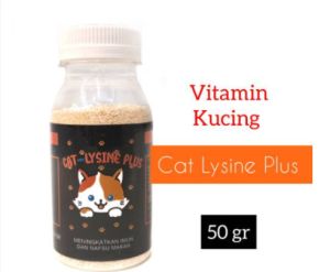 VITAMIN KUCING / CAT LYSINE PLUS 50GR- NAFSU MAKAN DAYA TAHAN TUBUH