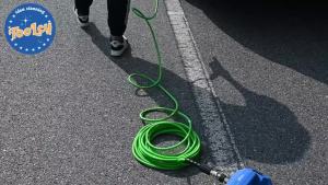 TOOLCY Flexible Pressure Washer Hose 50FT 1/4 in. x 3300 PSI Kink Resistant Power Washer Hose with 3/8" QC Kit Upgraded Pressure Washing Replacement Hose with Brass M22-14mm Fitting