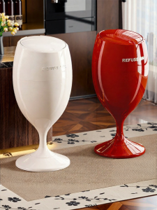 ASCOR | Elegant High-End Tall Movable Large Trash Can
