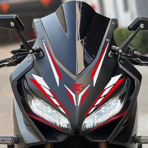 1PCS 3D Reflective Sticker Motorcycle Retrofit Style Fuel Tank Decal Yamaha Honda Kawasaki Front Windshield Fairing Decorative Sticker