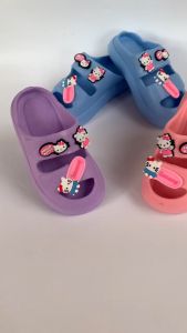 Sandal Selop Anak Perempuan Bahan Karet Warna Warni Berkarakter Hello Kitty Terlaris-hls2322