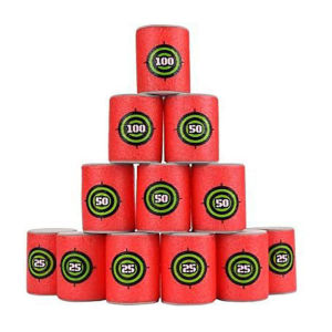 [Ready Stock]6Pcs/Set Shooting Target Barrel EVA Foam NERF Soft Bullet Digital Aiming