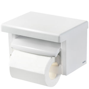 Drill-Free Tissue Holder with Mobile Shelf