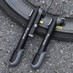 West Biking | WEST BIKING Portable Bicycle Pump Mini Hand Pump Gauge Cycling Air Pump Ball Toy Tire Inflator Schrader Presta For MTB Road Bike