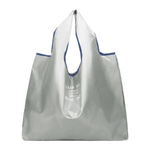 Foldable Waterproof Large Capacity Shopping Bag Portable Eco-friendly Vegetable Buying Bag Pure Color Polyester Material