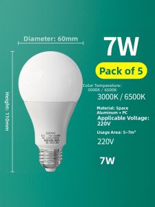 TONGZHIGUANG | Home LED Energy-Saving Bright White Large Bulb E27