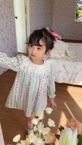 Terbaru Dress Shabby pastel 2-8 Thn Bunga Anak Cewe Manis Gaun Bunga Anak Perempuan Style Terbaru Korean Style Terbaru