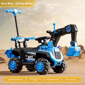 YUEZHANJINGDU | Remote Control Electric Ride-On Toy Excavator