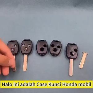 Casing Kunci Mobil Honda Gantungan Kunci Mobil Honda Freed CRV Jazz Brio Mobilio City 2 Tombol Cover Kunci Honda