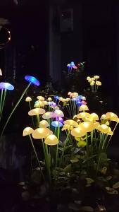 New 10LED Solar Jellyfish Sway Lights Outdoor Garden Pathway Decor Mushroom Solar Light Waterproof for Yard Lawn Street Patio