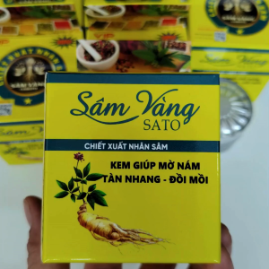 Kem Sâm Vàng Sato Nám Tàn Nhang Đồi Mồi Chiết Xuất Nhân Sâm 6G