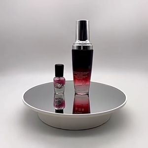 【SKIT SG】200mm 3 Speeds Electric Rotating Display Stand Mirror/Suede Surface 360 Degree Turntable Jewelry Holder Battery for Photography Video Shooting Props 360° Motorized Rotating Turntable Display Stand w/ USB Power Type-C Cable/Rechargeable Battery