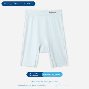 Miiow | Cat Woman Safety Pants High Waist Ice Silk Thin Edgeless Womens Underwear Summer Casual Short Shorts Nylon Spandex Blend