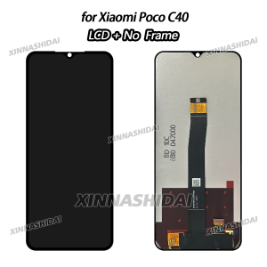 LCD Screen For Xiaomi Poco C40 Digitizer Full Assembly with Frame Display Phone LCD Screen Repair Replacement Part