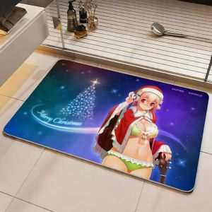 Thảm Chùi Chân Phòng Tắm Phong Cách Nhật Bản Anime Thấm Hút Chống Trượt Trong Nhà/ngoài Trời Thảm Trải Sàn Lối Vào Phong Cách Hiện Đại Phòng Ngủ Trang Trí Sàn Nhà
