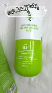 Kem body kén tằm collagen plus+ NDK dưỡng trắng da cấp ẩm chống nắng 200ml