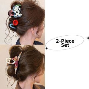 Korean Cartoon Cute Large Size Hair Clamp For Big Hair Volume And Styling