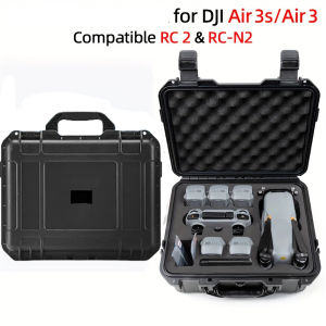 For DJI Air 3/AIR 3 S Portable Suitcase Hard Case Explosion-proof Carrying Box for DJI RC 2/RC N2/RC N3 Controller Accessories
