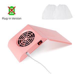 foreverlily | Rechargeable Folding Nail Collector Fan Vacuum Cleaner Machine With Tools Dust Collecting Bag For Manicure Salon Equipment