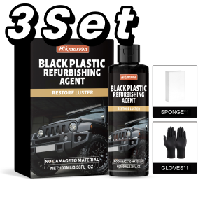 Eco-Friendly Car Plastic Restorer Instant Water-Based Trim Rubber Restorer Faded Plastic Repair UV Protect for Bumper Dashboard