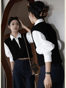 SHANGSHA | Unique High-Grade Knit Top for Women