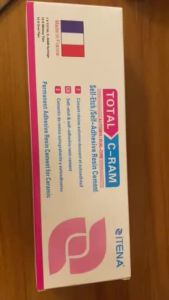 1Box Itena Total C-Ram Dental Adhesive/Resin Cement For Teeth Crown Veneer Permanent Automix Dual Cure/Composite Luting Cement 8g Dental Materials