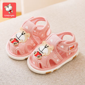 Baby Girl Sandals Summer Baby Cloth Shoes Non Slip Soft Bottom Squeaky Shoes Toddler Shoes Baby Boy Shoes 0 1-3 Years Old
