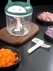 Food Mincer Hand-pulled Garlic Mixer Garlic Artifact Mixing Chopper Household Manual Meat Grinker Mashed Garlic and Ginger Chopped