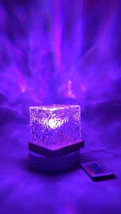 LAMPU PROYEKTOR LANGIT AURORA ESTETIK / LAMPU HIAS DEKORASI KAMAR NYALA 7 WARNA PLUS REMOT