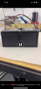 พัดลมคู่เทอร์โบ ลมแรง 💨DC12V 4.6A ขนาดพัดลม 95x140x60mm อลูมิเนียม