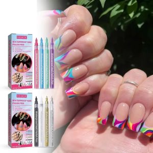 Nail Art Pen Set 8pcs Pena Grafiti Cat Kuku Lukisan Pen Marker Waterproof Nail Polish Pen