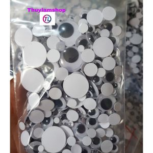 Túi 10 cặp mắt liếc/mắt thú các cỡ làm handmade