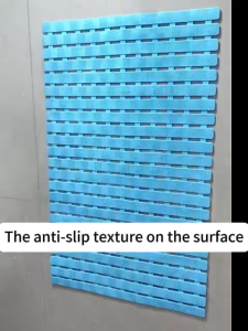 Bathroom Anti-Slip Bath Mat Carpet Non Slip Waterproof Toilet Shower Floor Rug Mats with Suction Cups and Drain Holes Shower Mat Non Slip Bathtub Mat Quick Dry Easy to Cut Eco-Friendly