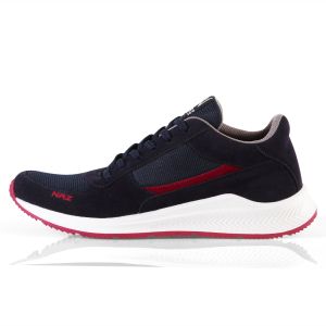 Sepatu Pria Naz Orlando Sneakers Terbaru Desain Cowok Terkini Sol Merah Putih