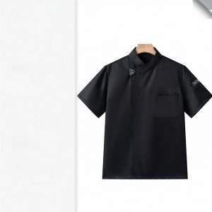 Summer Ice Silk Quick Drying Chef Work Uniform Short Sleeve