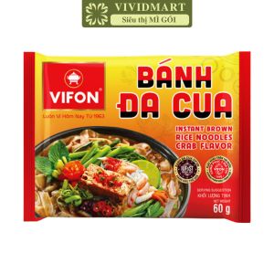 [GÓI LẺ] - VIFON - Bánh đa Vifon gói 2 vị: Cua Tôm bánh đa cua Vifon bánh đa tôm Vifon bánh đa Vifon gói ăn liền (60g/gói)