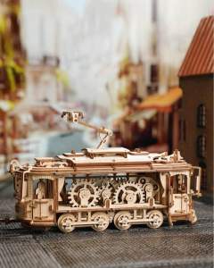 Classic City Tram 3D Wooden Puzzle