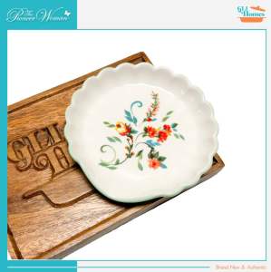 The Pioneer Wiman Ceramic Spoon Rest Painted Meadow One (1) Piece