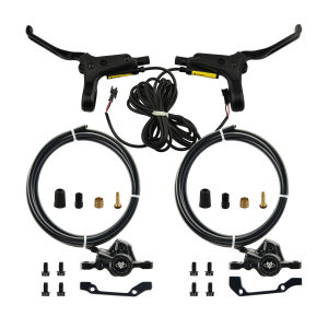 NFOX mountain bike hydraulic disc brake kit SM2A four piston caliper electric scooter 2-pin 3-pin power-off handle accessories