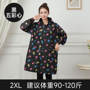 Thickened Fleece Kitchen Apron Long Sleeve Work Coat Waterproof Adult Clothing Korean Style Polyester Fabric Household Cleaning Tool