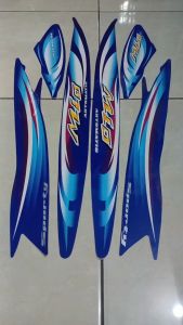 Stiker Striping Yamaha Mio Sporty 2007 Biru Lis Body Standar Berkualitas Original