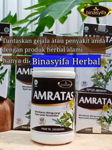 AMRATAS Obat Herbal Atasi Asam Urat Neyeri Sendi Rematik Nyeri Pegal Linu