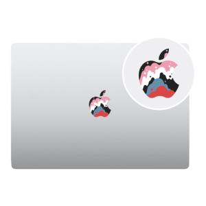 YITIE | Pink Wavy Waterproof Removable Creative Logo Sticker 2 Pieces