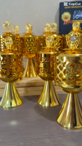 PRAPEN GOLD PREMIUM ANTIK Manual Mabkhara Untuk Wadah Tempat Buhur Arab Awet Souvenir Pernikahan